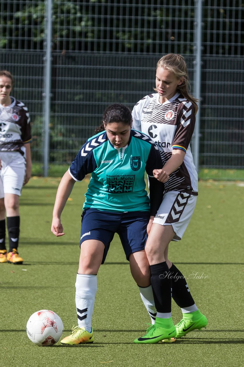 Bild 170 - B-Juniorinnen Wedel - St. Pauli : Ergebnis: 1:2